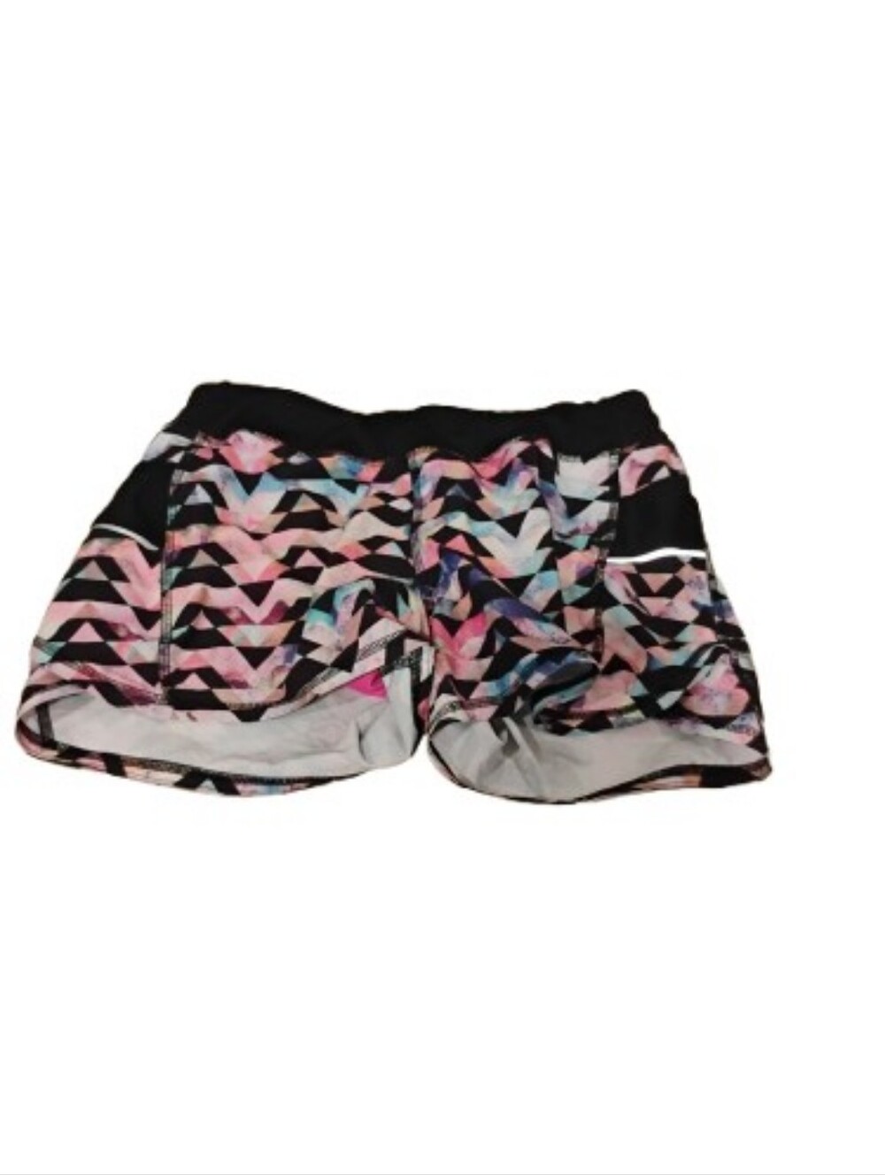 Athleta Girls Patterned Pull On Athletic Shorts Sz L 12
